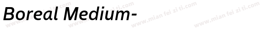 Boreal Medium字体转换